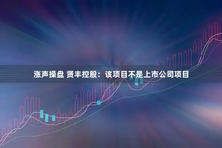 涨声操盘 贤丰控股：该项目不是上市公司项目